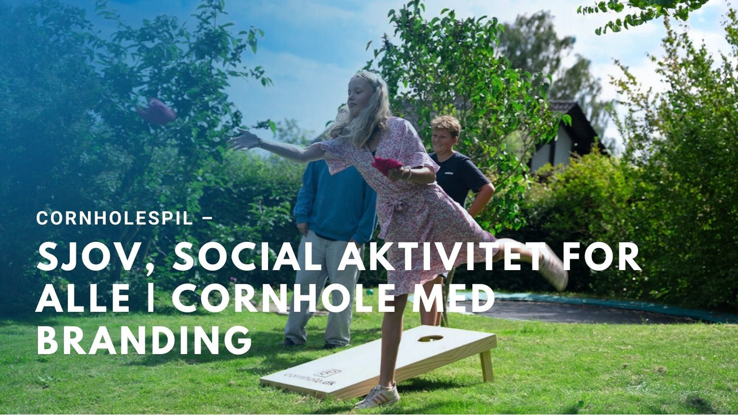 Cornholespil â Sjov, Social Aktivitet for Alle | Cornhole med Branding