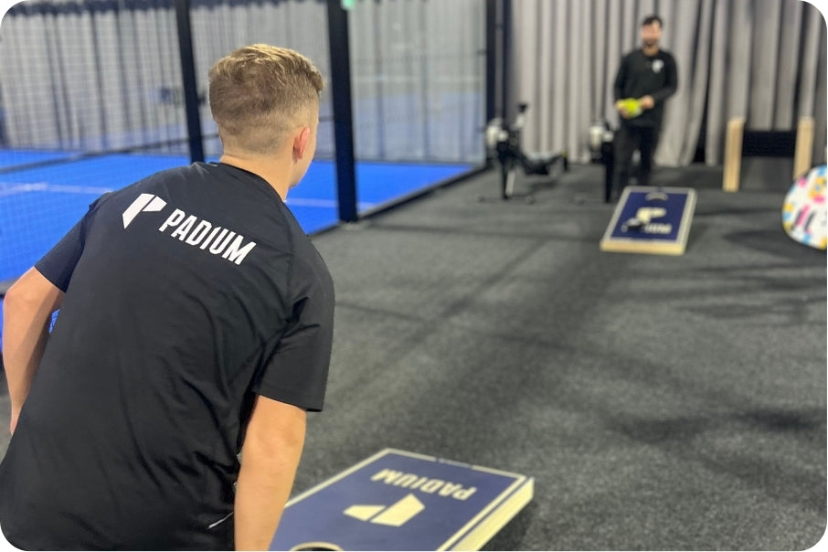 Padium i England: SÄdan blev cornhole centrum for deres padel-event