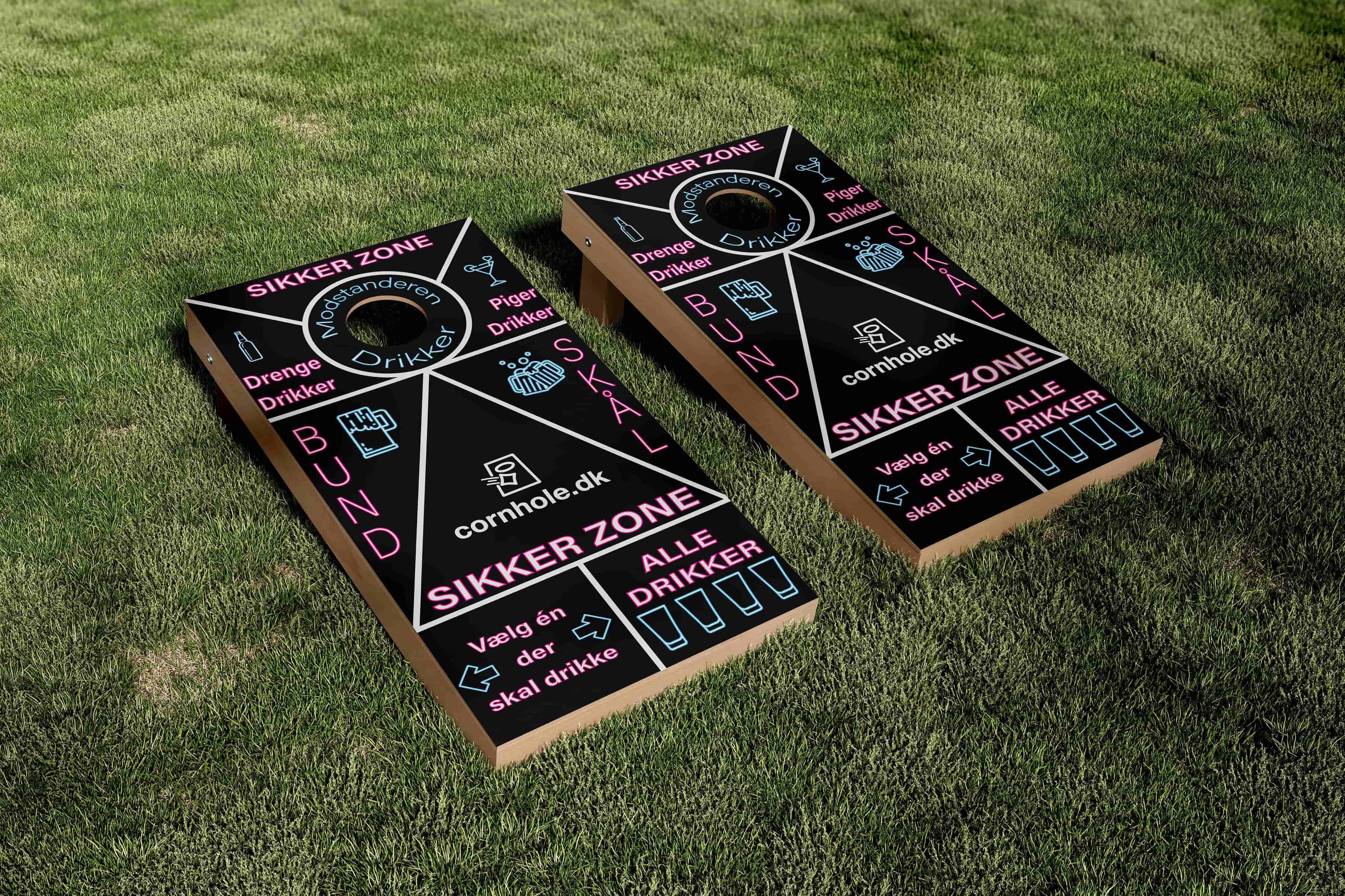 Fest Cornhole Sæt - 120x60 cm (Officielle mål) - Cornhole.dk