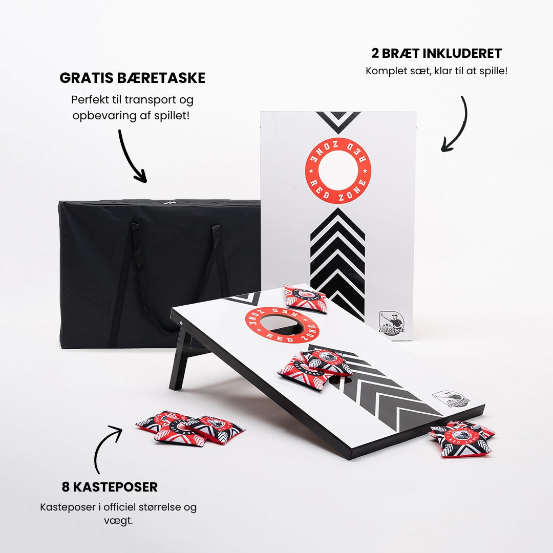Cornhole sĂŚt 90x60 cm. (RED ZONE)
