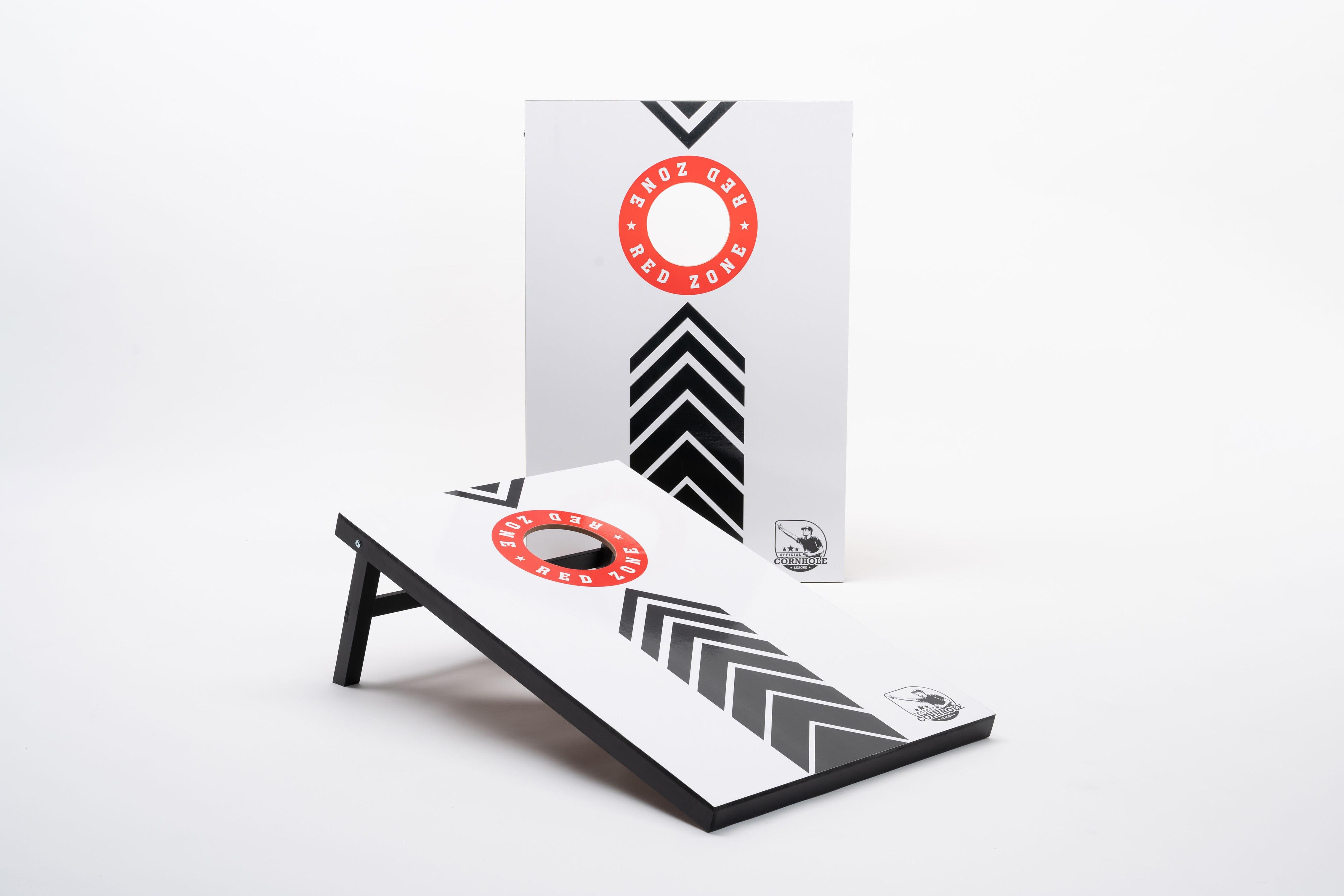 Cornhole sæt (90x60 cm) RED ZONE design - Cornhole.dk