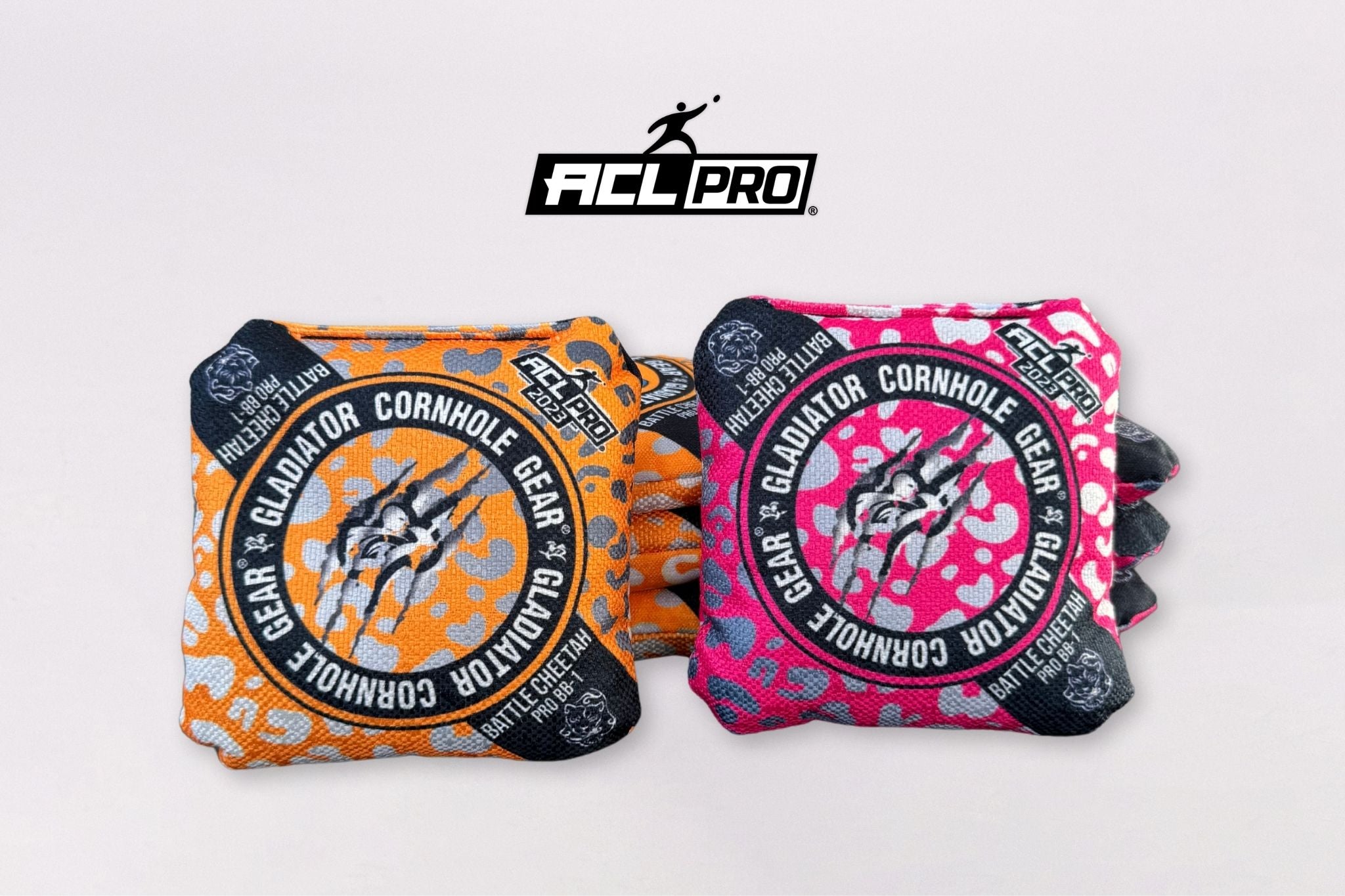 Gladiator Battle Cheetah 2023 - 2x4 Cornhole poser