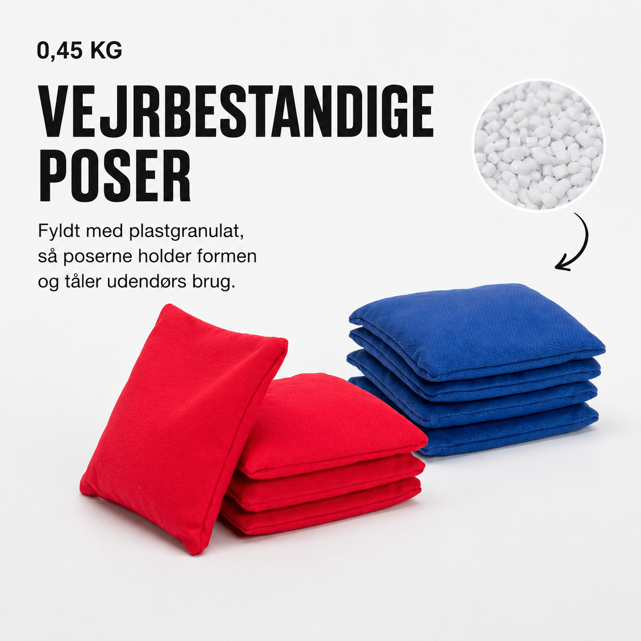 Cornhole sæt 120x60 cm. (Officielle mål)